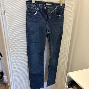 Levi's Blue Straight Leg Jeans Classic Fit